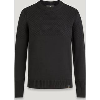 Belstaff Sternway Crewneck Knit Jumper Black
