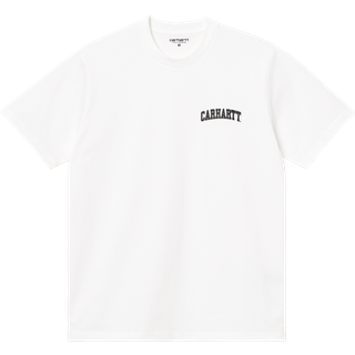 T-shirt Carhartt WIP S/S University Script T-Shirt UNISEX White/ Black M - Black - M
