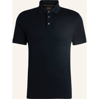 Poloshirt med regular fit i merceriseret italiensk bomuld