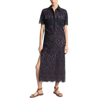 MK Corded Floral Lace Tunic Dress - Blue - Michael Kors - EU38