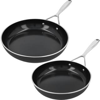 Demeyere - Alu Plus 3 Ceraforce, Sæt med stegepander Ø - 24 cm & 28 cm - Stegepander - Sort