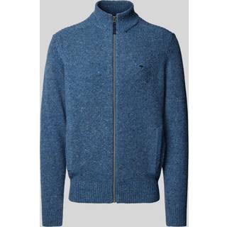 Fynch-Hatton Herren Cardigan blau unifarben