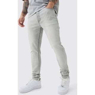 Mens Skinny Stretch Jean In Ice Grey