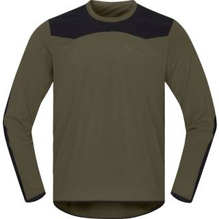 Norrøna Skibotn Equaliser Tech Long Sleeve Cykeljersey Herrer størrelse L farve olivengrøn