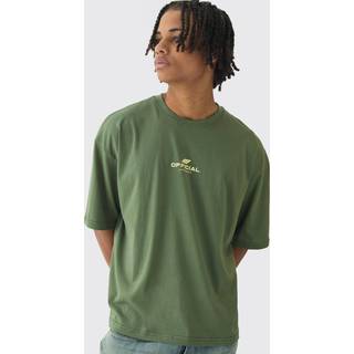 Mens Khaki Oversized Boxy Official T-Shirt