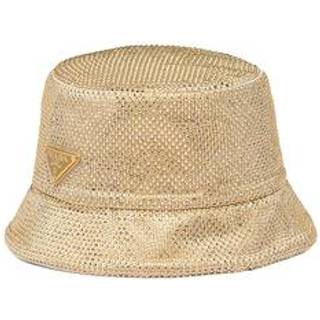 Prada Crystal-embellished satin bucket hat - gold - L