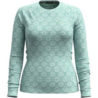 Smartwool Women's Merino 250 Baselayer Crew Boxed Arctic Green Digi Snow, XL