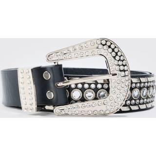 Mens Studded Western Belt In Black