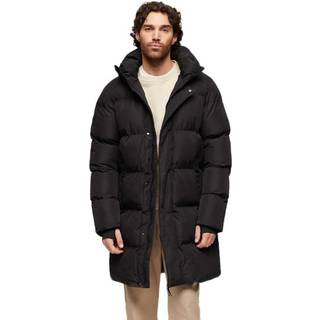 Superdry Hooded Sports Puffer Mid Coat JakkeSmall