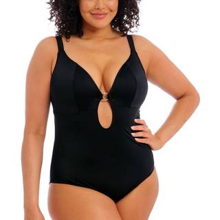 Elomi Plain Sailing Non Wired Plunge Swimsuit - Black - L 85