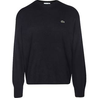Lacoste Carded Wool Crew Neck Navy