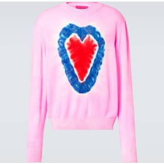 The Elder Statesman Heart Dye cashmere sweater - pink - EU 44