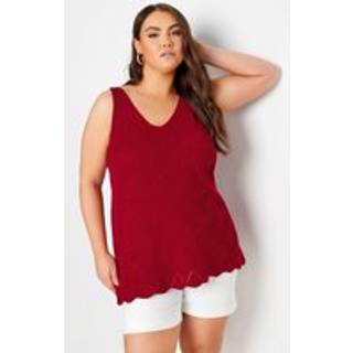 Yours Curve Yours Curve Scallop Hem Vest