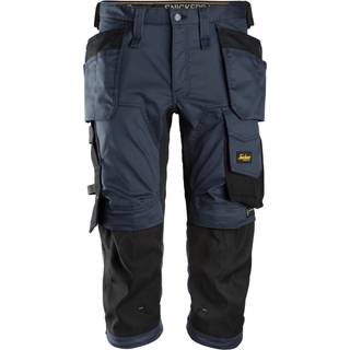 Snickers 6142 allroundwork, stretch piratbukser med hylsterlommer navy/sort 88