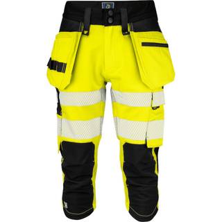 ProJob 646577 6577 knickers fuld stretch en iso 20471 klasse 2/1 / Arbejdsknickers yellow/black D104