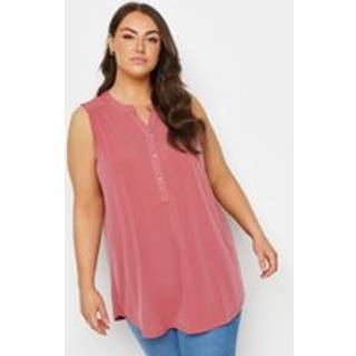 Yours Curve Yours Curve Pink Sleeveless Blouse
