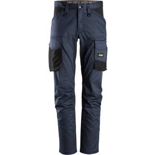 Snickers 6803 allroundwork, stretch bukser uden knælommer navy/sort 42