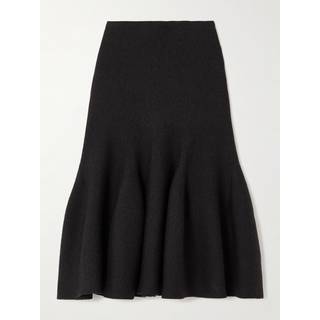 AlaÃ¯a Wool-blend midi skirt - black - S