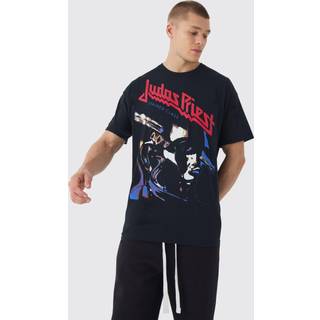 Mens Black Oversized Judas Priest License Print T-Shirt