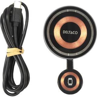 Deltaco 2-in-1 Magnetisk Trådløs Qi Oplader 15W