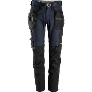 Snickers 6972 flexiwork, arbejdsbukser+ med aftagelige hylsterlommer navy/sort 262