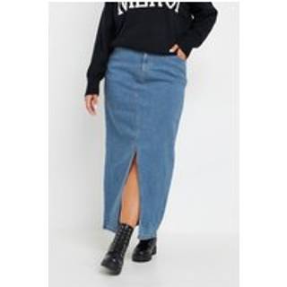 Yours Curve Yours Curve Blue Denim Maxi Skirt