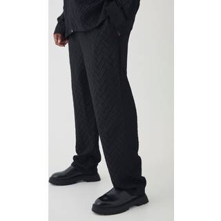 Mens Black Plus Tonal Geo Smart Zip Overshirt