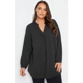 Yours Curve Yours Curve Black Textured Tunic