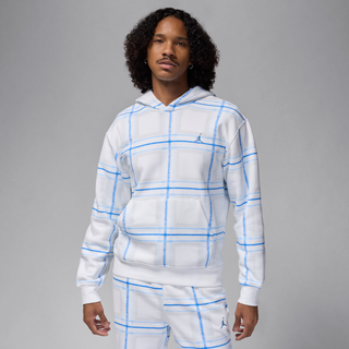 Jordan Essentials-pullover-hættetrøje i fleece til mænd - hvid - L