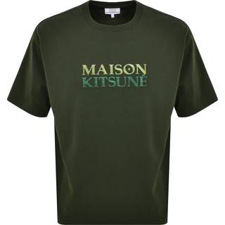 Maison Kitsune Gradient Oversized T Shirt Green