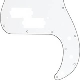 Fender 13-huller Vintage Mount P-Bass Pickguard-3-lags hvid