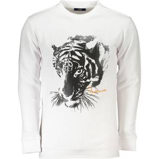 Cavalli Class White Cotton Sweater