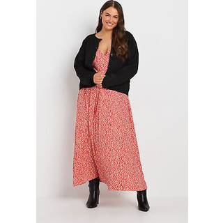 Yours Curve Yours Curve Red Polka Dot Wrap Dress
