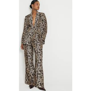 River Island River Island Brown Leopard Oversize Blazer