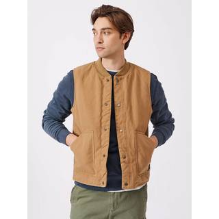 Aubin Aubin Bourne Canvas Cotton Brown Gilet