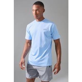 Mens Light Blue Man Active Performance Regular Fit T-shirt