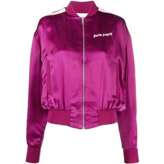 PALM ANGELS WOMENS TRACK BOMBER JACKET Size: M, colour: BURG