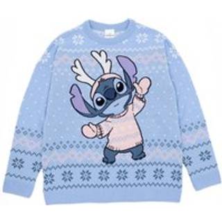 Vanilla Underground Vanilla Underground Blue Lilo & Stitch Ladies Christmas Jumper