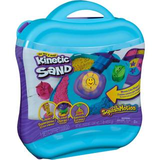 Kinetic Sand SquishMotion sæt med 454 g sand - med 5 værktøjer