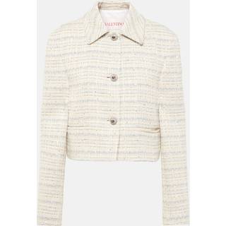 Valentino Mossi cotton-blend jacket - blue - XL+