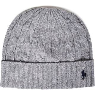 Ralph Lauren Cable Beanie Hat Grey