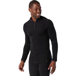 Smartwool Intraknit Alpine 1/4 Zip Merino undertøj Herrer størrelse S farve sort