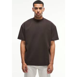 Mens Chocolate Oversized Premium Super Heavyweight T-shirt