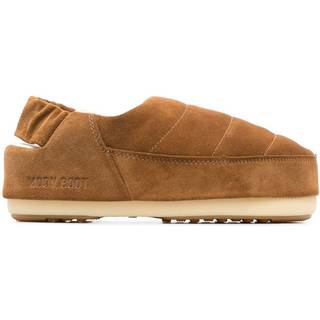MOON BOOT BAND SUEDE COGNAC SLIPPER
