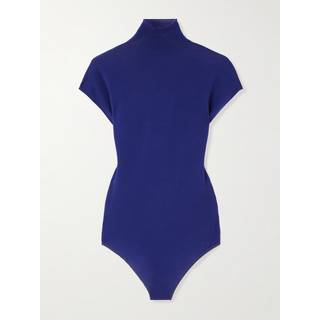 AlaÃ¯a Turtleneck wool bodysuit - white - XL+