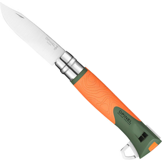 Lommekniv N°12, med flåtudtrækker, &#34;Explore&#34;, Orange - Opinel