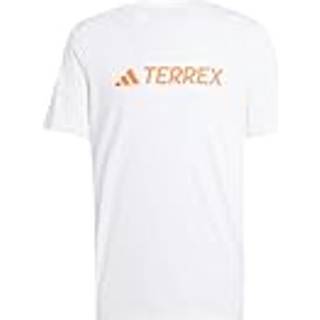 adidas Terrex SS Tee M - Hvid T-shirt til aktiv udendørsbrug og løb