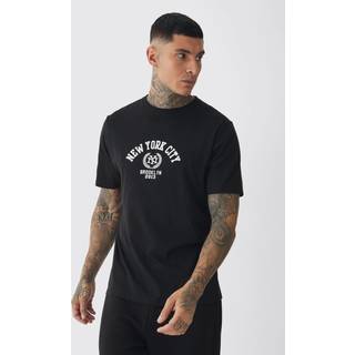 Mens Black Tall New York City Varsity T-Shirt