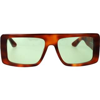 GCDS Unisex GD0053 53N Solbriller Acetat Havana Grøn Firkantet Normal