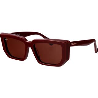Max Mara Kvinde MM0126 69S Solbriller Acetat Bordeaux Bordeaux Firkantet Normal